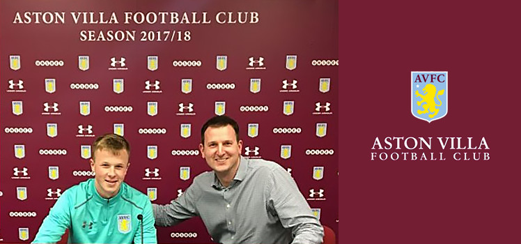 Our EJAFL Goalkeeper is signed to Aston Villa